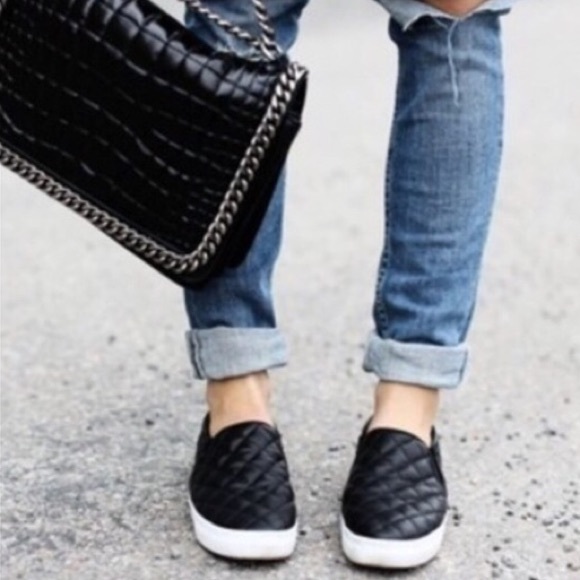 black slip on shoes steve madden